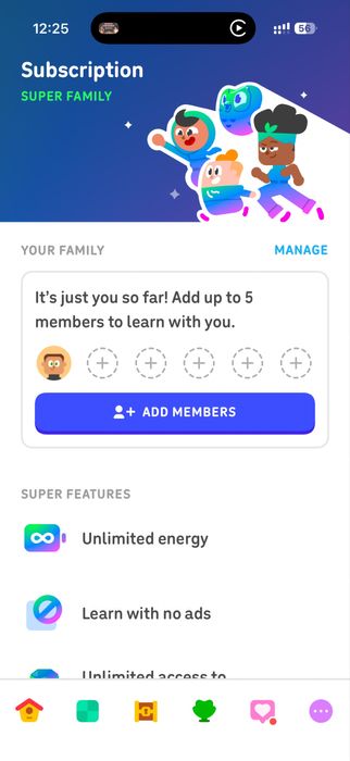 Англійська, Підписка Duolingo на 1 рік