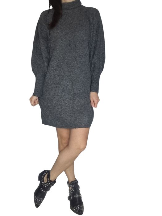 Ciepła Szara jesienno zimowa sukienka Primark Rozmiar M/L 38/40