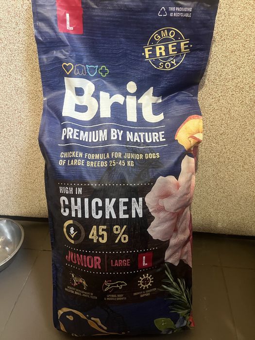 Корм Brit Premium Junior L 15кг