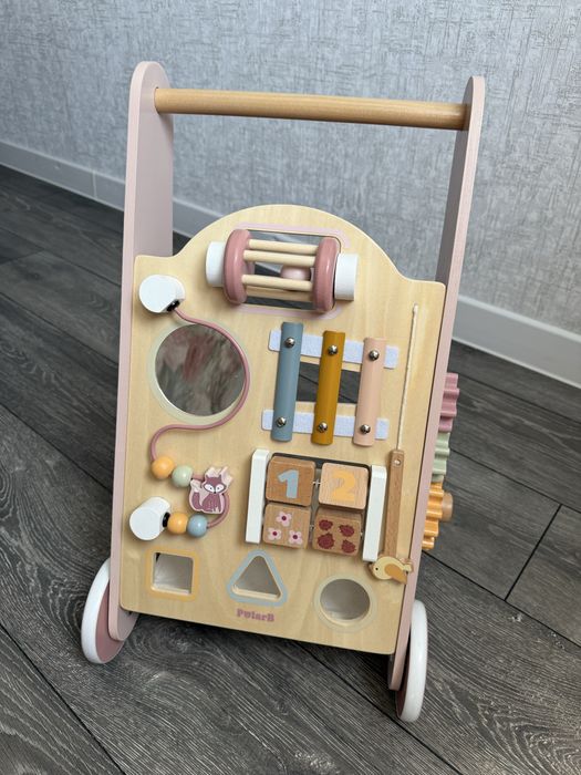 Дитячі ходунки-каталка Viga Toy PolarB з бізібордом