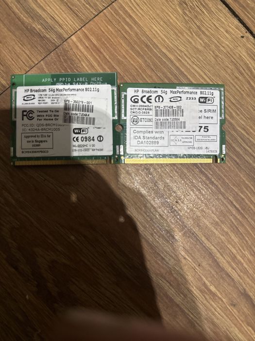 2x karta sieciowa hp brodcam 54g