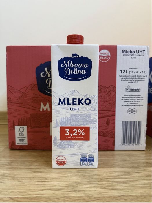 Молоко польське 1 л. Mleczna dolina