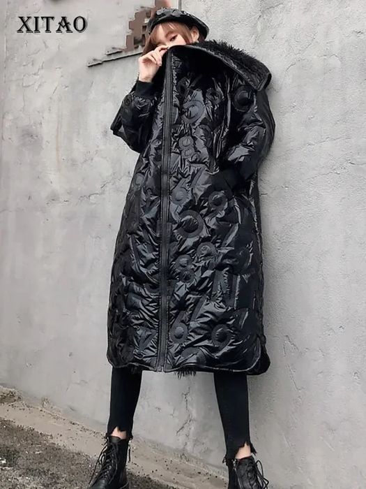 Куртка подовжена з капюшоном жіноча