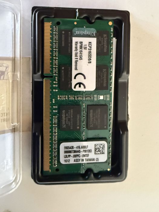 16 GB Ram 2x 8GB DDR3 1600MT/s SODIMM