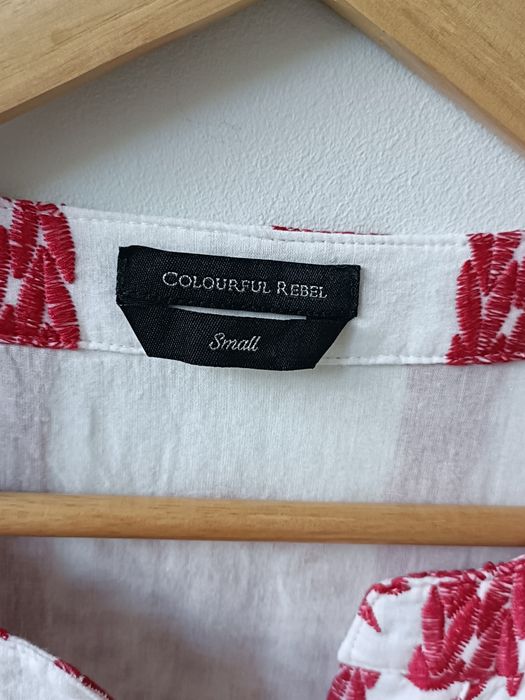Sukienka oversize nowa biała z haftem boho letnia babydoll S M