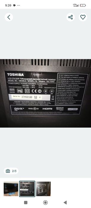 Telewizor Toshiba 50" cali