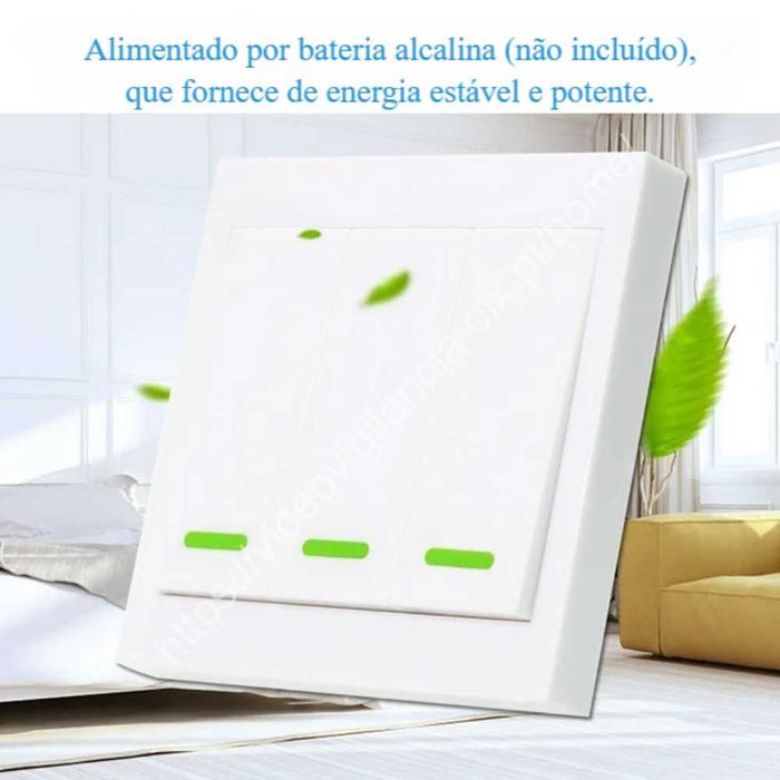 Interruptor de Luz ‼️ Sem Fios ‼️ Com 3 teclas ‼️ RF 433MHZ