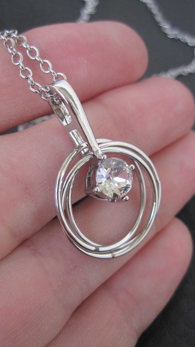 Кулон з кристалом swarovski, кулон ів роше, кулон + ланцюжок