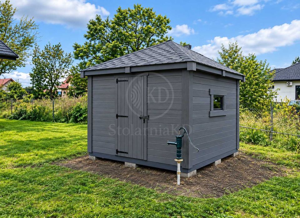 Domek narzędziowy 4x5 | DN1 4x5 m | Domek drewniany na każdy wymiar | StolarniaKD