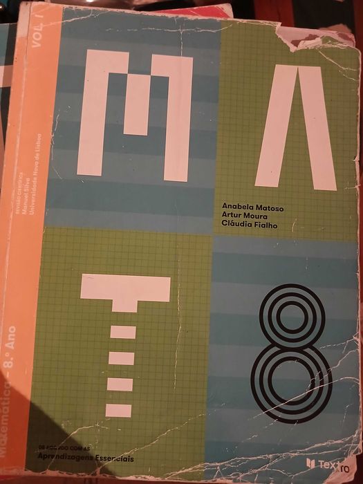 Matemática MAT 8 - Manuais 1 e 2 ISBN nas fotos