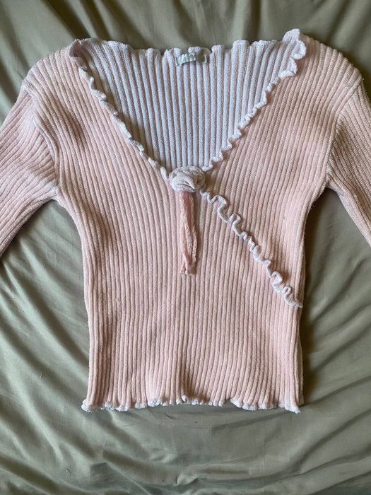 Розовая кофта/топик