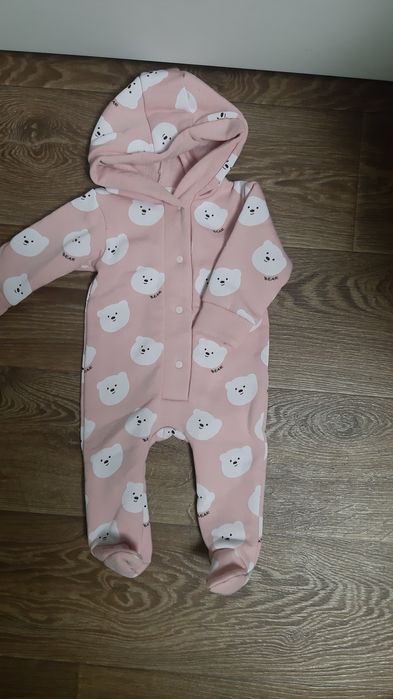 Ромпер на флісі для дівчинки 62-68 см