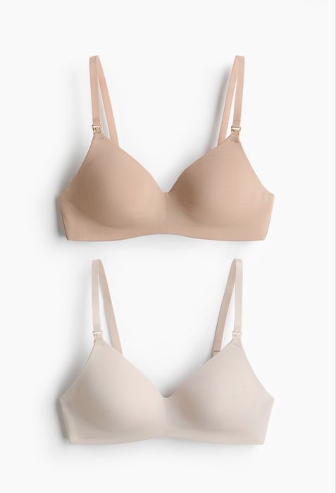 Бюстгальтери для годування H&M 85C — 2 шт, бежеві