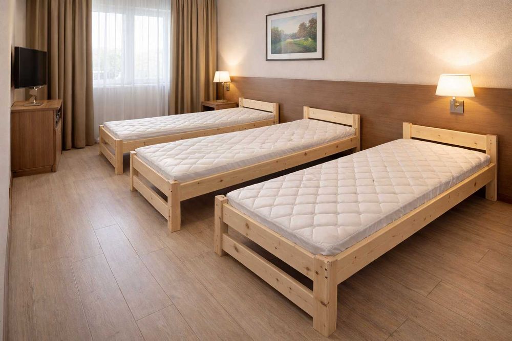 Łóżko komplet z Materacem 80x200 90x200 Wyposażenie Kwater