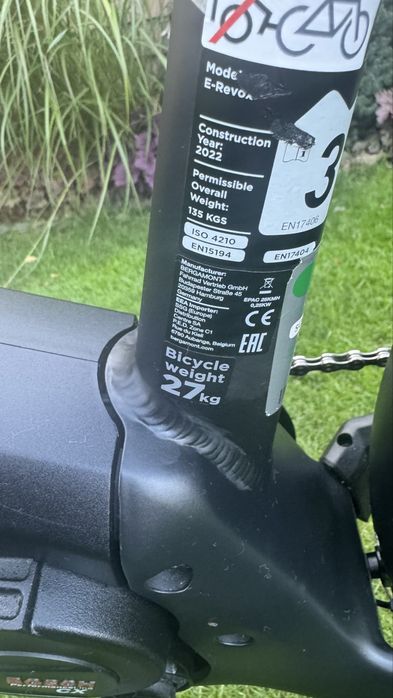 Bergamont E-Revox Premium Rigid EQ przejechane 420 km aku. 750 Wh