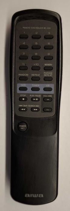 Pilot Aiwa RC-CD4 do wieży,  oryginalny