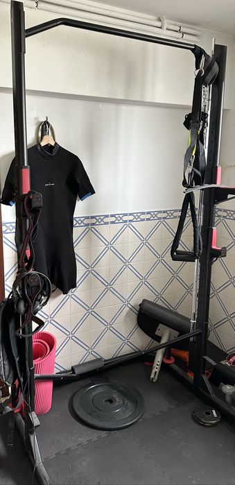 Rack musculação decathlon
