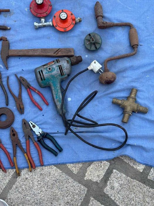 Ferramentas antigas de carpintaria e bricolage – lote variado