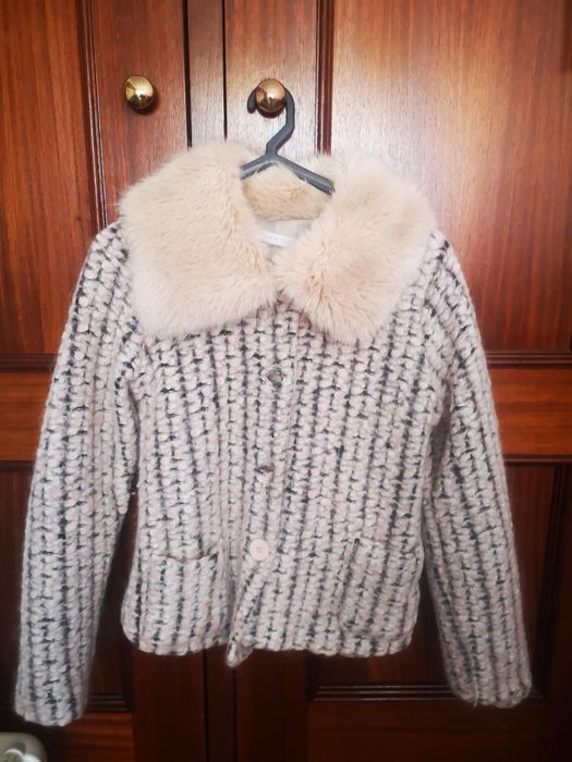 Casaco Lã com pêlo
