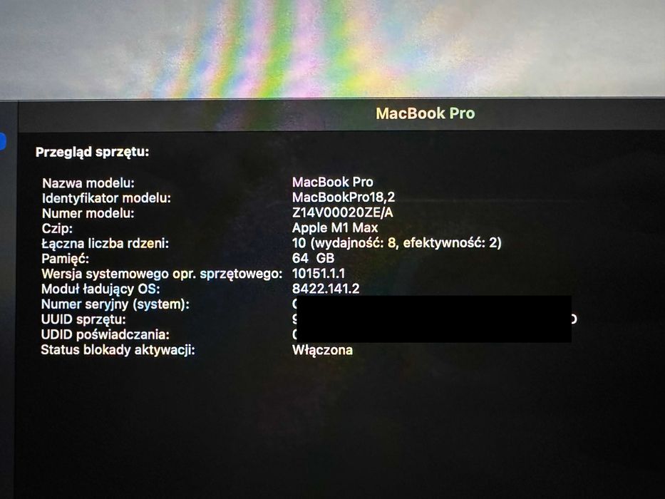 Mac Book Pro 16 M1 Max/64GB/2TB