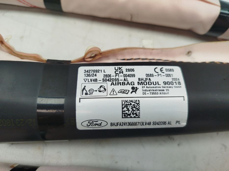 Airbag cortina esquerdo FORD Kuga III (DFK)