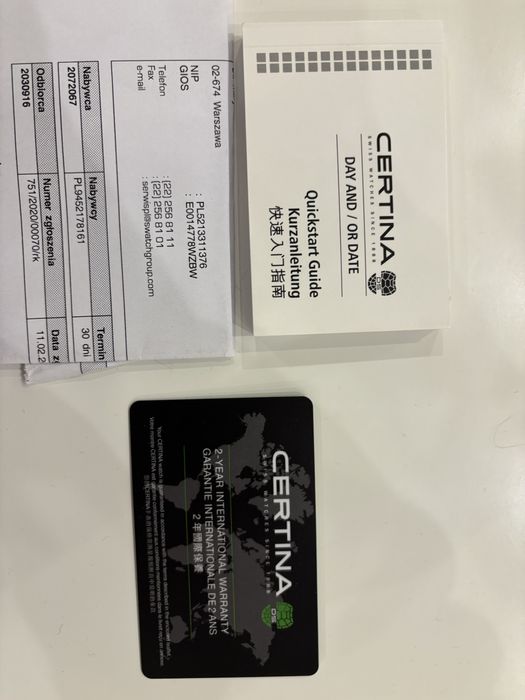 Zegarek Certina DS Sport Chrono