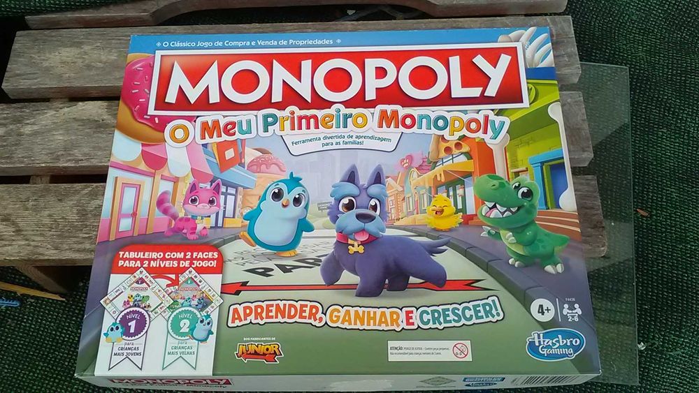 Monopólio para criança, e mais dois jogos educativos
