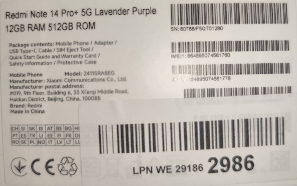 Redmi note 14 pro plus 5G