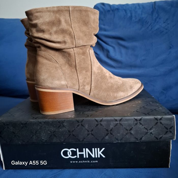 Piękne kowbojki botki OCHNIK skóra naturalna 38 wiosna