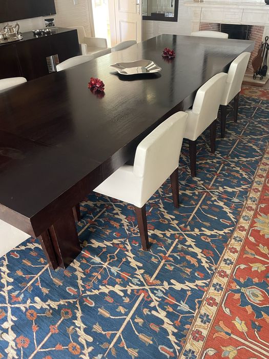 Cadeiras de pele sala de jantar