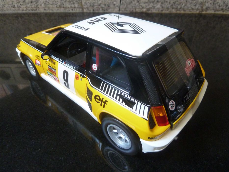 1:18 UH, Renault 5 Turbo, Rally Monte Carlo 1981, AutoArt Minichamps