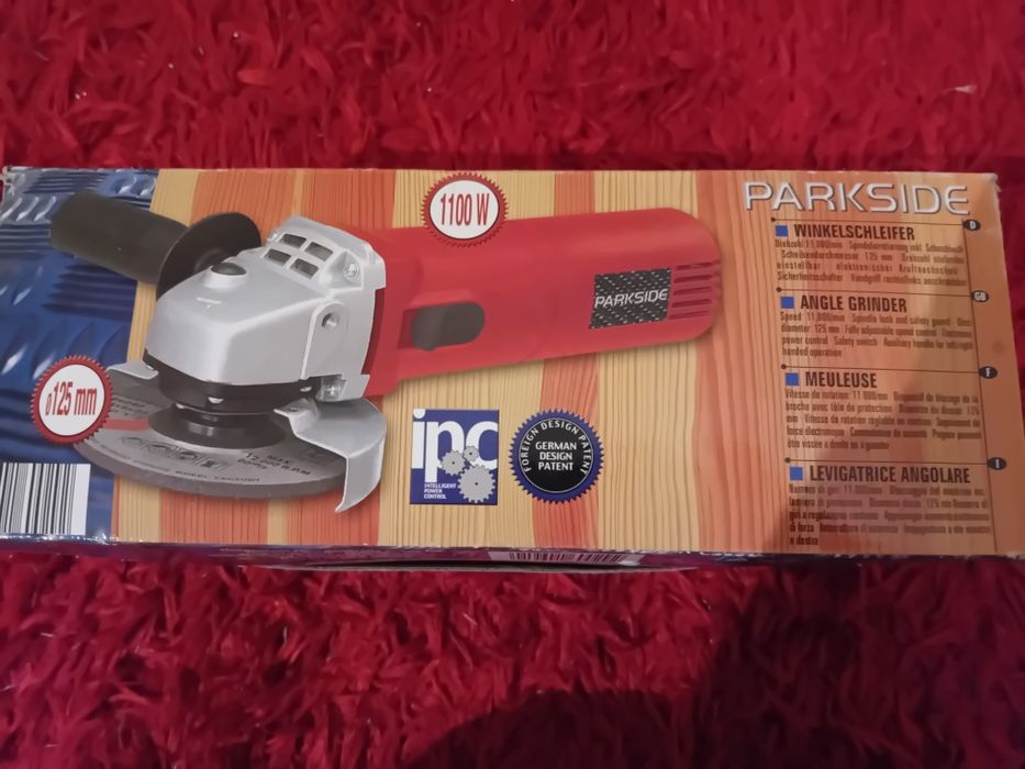 Polidor Angular profissional+Conjunto de 10 discos-Parkside(Novo)