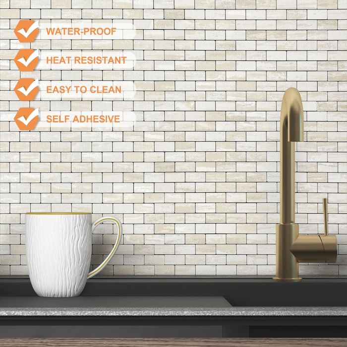 metalowe samoprzylepne matowe płytki ścienne