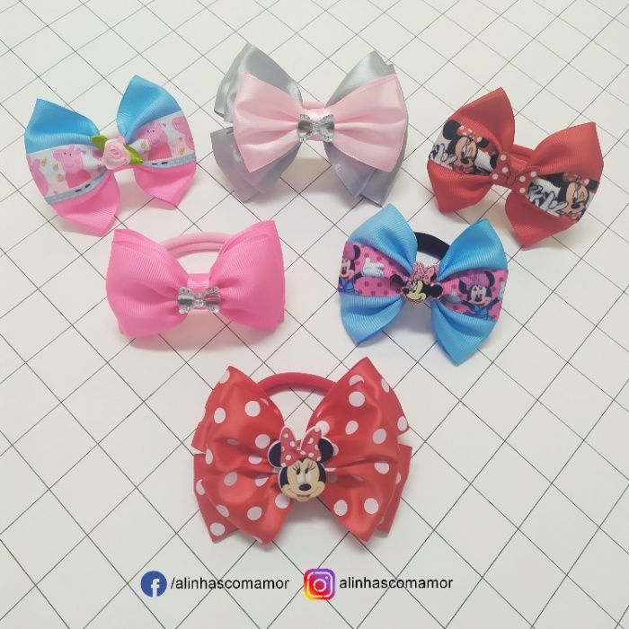 Laços, Ganchos, Bandoletes, feitos á mão