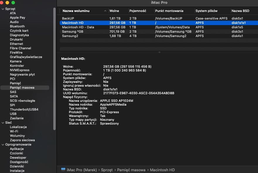 Apple iMac Pro 8 rdzeni 3,2GHz/32G ram/1T SSD - okazja