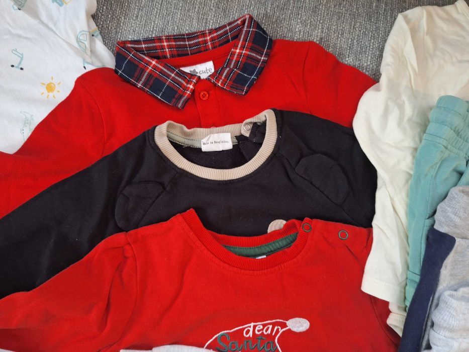 Bluzy i spodnie niemowlęce dla chlopca 92