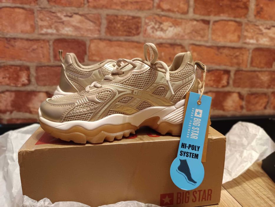 BIG STAR Sneakersy damskie – rozmiar 39 (wypadają na 38) | NOWE z metką