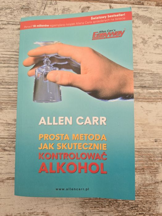 Książka, Prosta metoda jak skutecznie kontrolować  alkohol.  Allegro Carr's