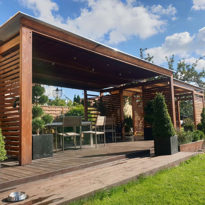 Zadaszenie tarasu pergola wiata zabudowa tarasu pergole
