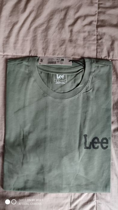 Lee Wobbly oliwkowy t-shirt rozm L