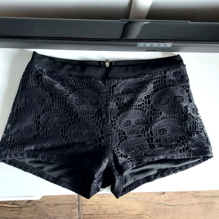 Spodenki koronkowe czarne