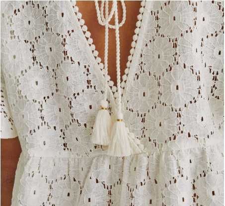 Vestido bordado Women Secret (branco) NOVO POR ESTREAR