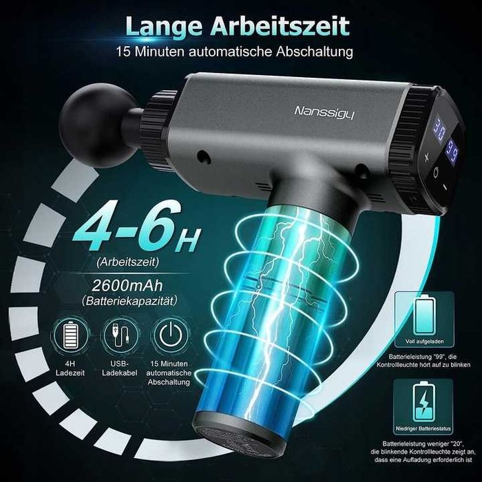 Pistolet do masażu nanssigy