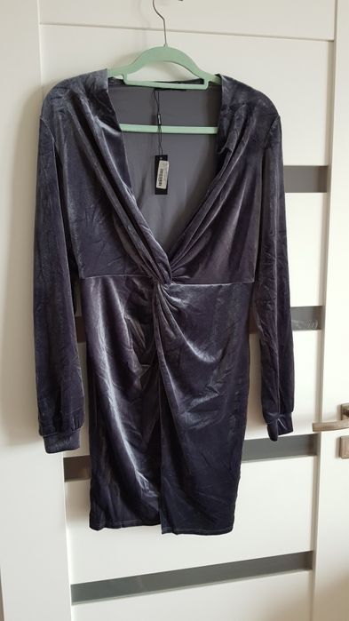 Nly one sukienka welurowa r s