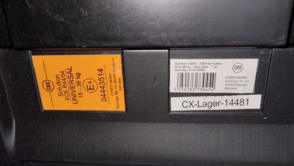 Fotelik samochodowy CBX Cybex Solution 15-36 niebieski