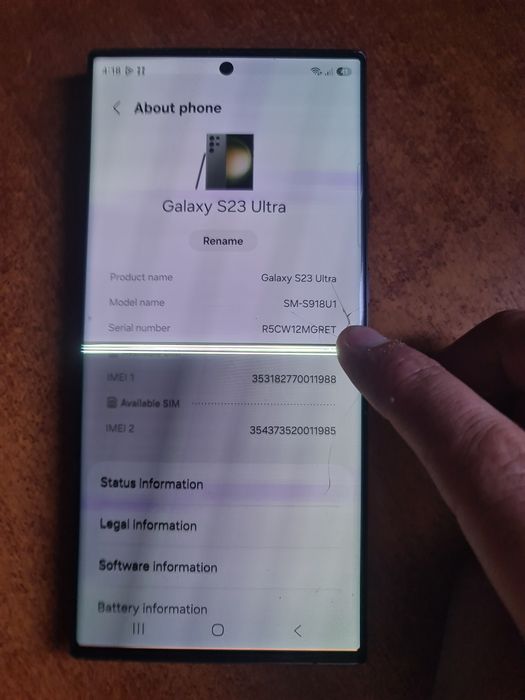 Samsung s23 ultra 12/256