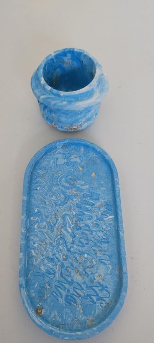 Pojemnik, tacka na drobiazgi lub biżuterię, komplet