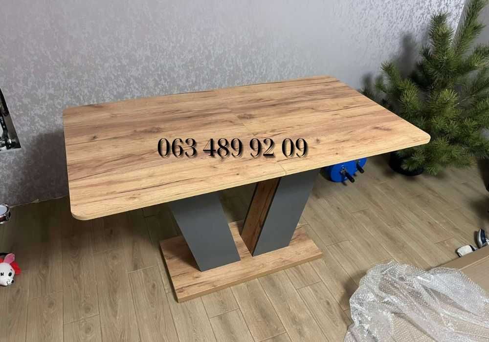 Сучасний обідній розкладний стіл в кухню. АКЦІЯ. ТІЛЬКИ ЖИВІ ФОТО.