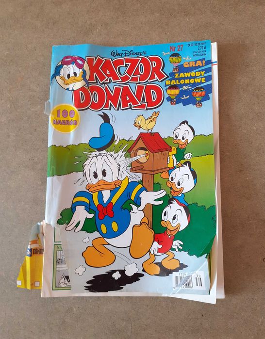 Kaczor Donald nr 27/1997 + dodatek gra Zawody balonowe komiks unikat