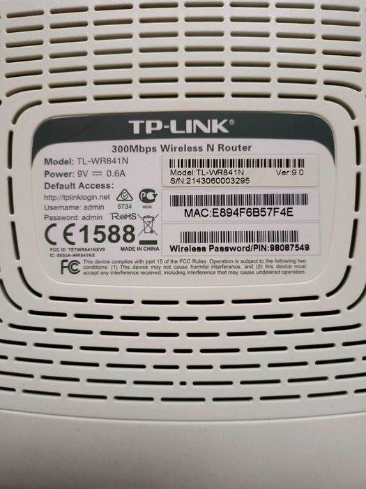 Router TP-LINK TL-WR841N